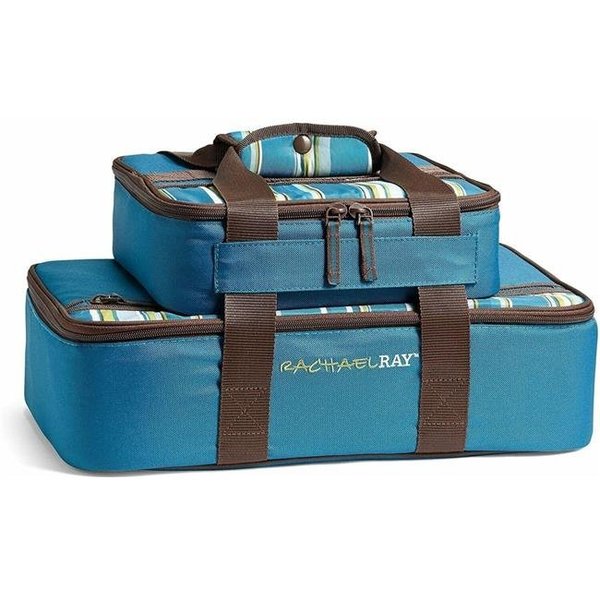 Medport Medport 5055RR1638 Rachael Ray Stripe Bag; Marine Blue 5055RR1638